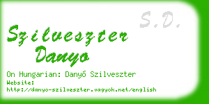 szilveszter danyo business card